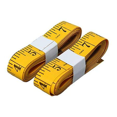 SumVibe 120 Inches/300cm Soft Tape Measure Pocket Measuring Tape for Sewing Tailor Cloth Body Measurement Yellow 2-Pack
SumVibe 120 Inches/300cm Soft Tape Measure Pocket Measuring Tape for Sewing Tailor Cloth Body Measurement Yellow 2-Pack