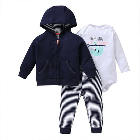 RPVATI Infant Baby Toddler Child Children Kids Clothes Hooded Long Sleeve Striped Bodysuit Hoodie Bodysuit + Pants Set 3 Pieces Fall Winter Outfits
RPVATI Infant Baby Toddler Child Children Kids Clothes Hooded Long Sleeve Striped Bodysuit Hoodie Bodysuit + Pants Set 3 Pieces Fall Winter Outfits