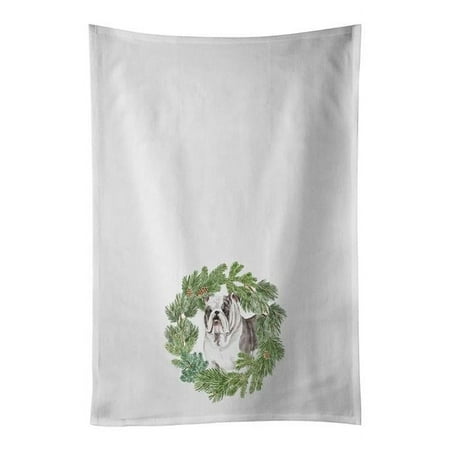 28 x 19 in. Unisex Bulldog Brindled Christmas Wreath White Dish Towels Kitchen Towel - Set of 2
28 x 19 in. Unisex Bulldog Brindled Christmas Wreath White Dish Towels Kitchen Towel - Set of 2