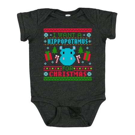 Inktastic I Want a Hippopotamus for Christmas Pixelated Ugly Sweater Gift Baby Boy or Baby Girl Bodysuit
Inktastic I Want a Hippopotamus for Christmas Pixelated Ugly Sweater Gift Baby Boy or Baby Girl Bodysuit