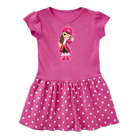 Inktastic Pirate Captain Gift Toddler Girl Dress