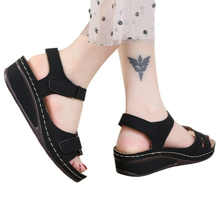 Women s Slope Heel Sandals with Heightening Sexy Hollowed Shoes for Outdoor School Performances 38 Black
Women s Slope Heel Sandals with Heightening Sexy Hollowed Shoes for Outdoor School Performances 38 Black