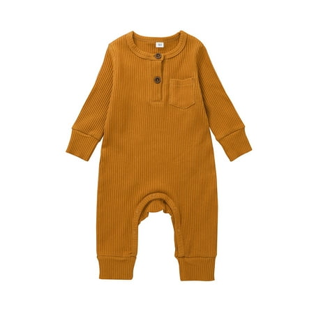 Calsunbaby Infant Newborn Unisex Baby Solid Color Long Sleeve O-Neck Ribbed Jumpsuit
Calsunbaby Infant Newborn Unisex Baby Solid Color Long Sleeve O-Neck Ribbed Jumpsuit