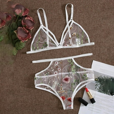 Womens Underwear Bra New Fashion G-String Thong Sleepwear Underwear Lingerie Flower Lace Underwear For Women White 2Xl
Womens Underwear Bra New Fashion G-String Thong Sleepwear Underwear Lingerie Flower Lace Underwear For Women White 2Xl