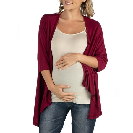 24seven Comfort Apparel Elbow Length Sleeve Maternity Open Cardigan M011303 Made in USA
24seven Comfort Apparel Elbow Length Sleeve Maternity Open Cardigan M011303 Made in USA
