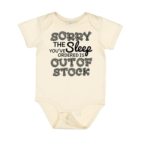 Inktastic Sorry the Sleep You ve Orderd is out of Stock Gift Baby Boy or Baby Girl Bodysuit
Inktastic Sorry the Sleep You ve Orderd is out of Stock Gift Baby Boy or Baby Girl Bodysuit