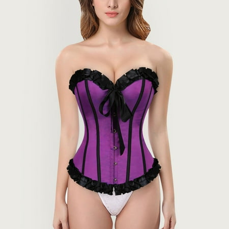 Women s Satin Contrast Color Lace Shaping Top Buckle Bow Tie Court Corset Size XL
Women s Satin Contrast Color Lace Shaping Top Buckle Bow Tie Court Corset Size XL