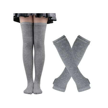 Cathery Women s Halloween Christmas Socks Striped Knitted Knee High Socks Long Arm Warmer Fingerless Gloves Set
Cathery Women s Halloween Christmas Socks Striped Knitted Knee High Socks Long Arm Warmer Fingerless Gloves Set