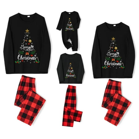 Family Matching Christmas Pajamas Set String Lights Christmas Tree Long-Sleeved Tops Plaid Pants
Family Matching Christmas Pajamas Set String Lights Christmas Tree Long-Sleeved Tops Plaid Pants