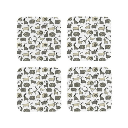 Drink Coasters Set of 4 Abstract Cartoon Cute Goat Leather Coasters for Coffee Table Protector Heat Resistant Cute Coasters for Home Decor Housewarming Gifts Bar Kitchen 4 Inch Square
Drink Coasters Set of 4 Abstract Cartoon Cute Goat Leather Coasters for Coffee Table Protector Heat Resistant Cute Coasters for Home Decor Housewarming Gifts Bar Kitchen 4 Inch Square