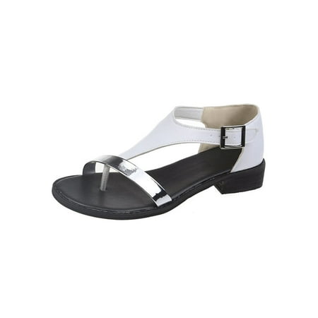 Rotosw Ladies Beach Shoes Open Toe Sandals Ankle Strap Flip Flops Comfy Buckle Thongs Work Lightweight Gladiator White 4.5
Rotosw Ladies Beach Shoes Open Toe Sandals Ankle Strap Flip Flops Comfy Buckle Thongs Work Lightweight Gladiator White 4.5