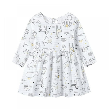 Baby Girls Long Sleeve Cartton Print Dresses Clothes Kid Spring Autumn Princess Dress Children Party Ball Pageant Dress
Baby Girls Long Sleeve Cartton Print Dresses Clothes Kid Spring Autumn Princess Dress Children Party Ball Pageant Dress