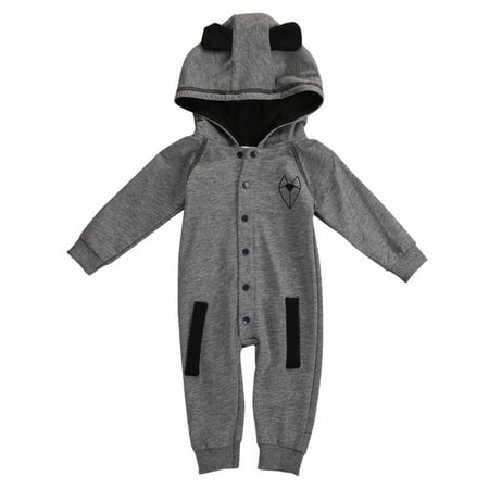 Douhoow Baby Boy Jumpsuit Hooded Long Sleeve Button Closure Bodysuit Fox Tail Printed Romper
Douhoow Baby Boy Jumpsuit Hooded Long Sleeve Button Closure Bodysuit Fox Tail Printed Romper