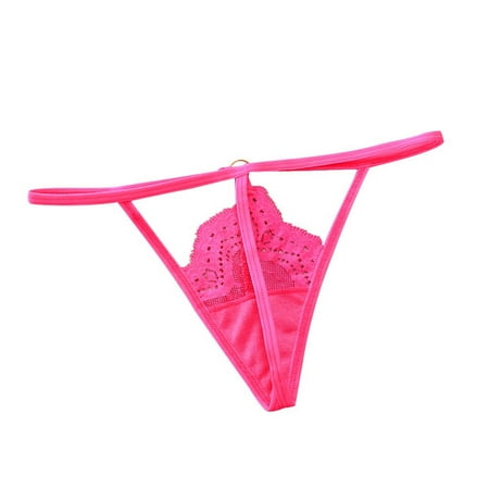 Womens Lace Open Thongs
