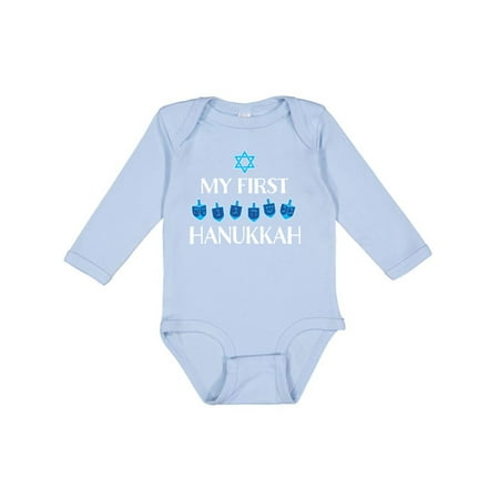 Inktastic My 1st Hanukkah Dreidels in Blue with Star of David Gift Baby Boy or Baby Girl Long Sleeve Bodysuit
Inktastic My 1st Hanukkah Dreidels in Blue with Star of David Gift Baby Boy or Baby Girl Long Sleeve Bodysuit