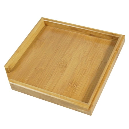 

FRCOLOR Bamboo Tea Tray Square Teaboard Puer Tea Plate Tea Accessories for Home Office Tea House
