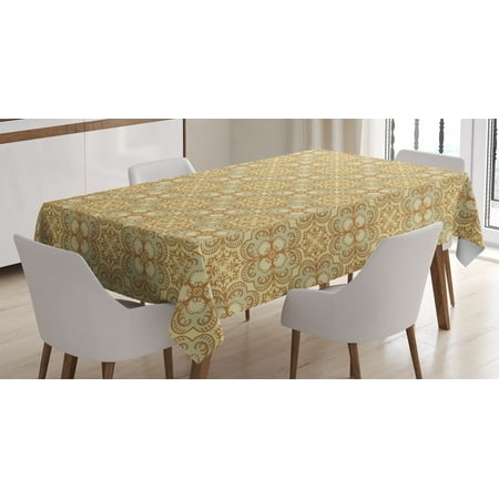 Beige Decor Tablecloth Mosaic Big Macro Floral Damask Patterns Vintage Bohemian Design Art Print Rectangular Table Cover for Dining Room Kitchen 60 X 84 Inches Cream Beige by Ambesonne
Beige Decor Tablecloth Mosaic Big Macro Floral Damask Patterns Vintage Bohemian Design Art Print Rectangular Table Cover for Dining Room Kitchen 60 X 84 Inches Cream Beige by Ambesonne