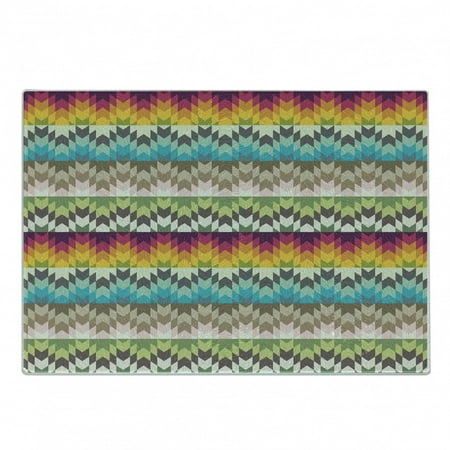 Geometric Cutting Board Pattern with Geometric Prehistoric Effects in Contrast Colors Art Decorative Tempered Glass Cutting and Serving Board Small Size Multicolor by Ambesonne
Geometric Cutting Board Pattern with Geometric Prehistoric Effects in Contrast Colors Art Decorative Tempered Glass Cutting and Serving Board Small Size Multicolor by Ambesonne