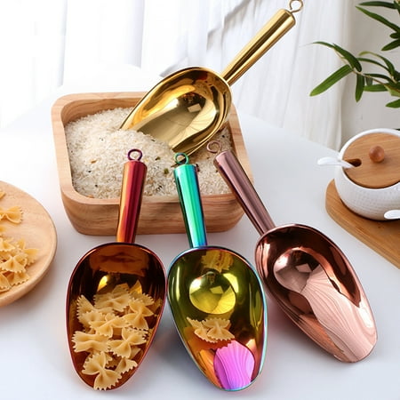 Hexiuwan Ice Cube Shovel Lightweight Portable Stable Candy Ice Cube Flour Shovel Stainless Steel Spoon for Home
Hexiuwan Ice Cube Shovel Lightweight Portable Stable Candy Ice Cube Flour Shovel Stainless Steel Spoon for Home