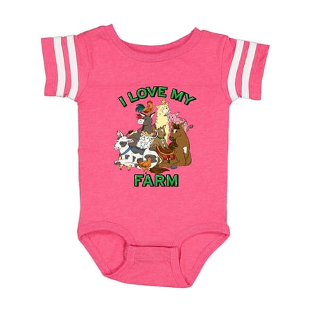 Inktastic I Love My Farm with Happy Farm Animals Gift Baby Boy or Baby Girl Bodysuit
Inktastic I Love My Farm with Happy Farm Animals Gift Baby Boy or Baby Girl Bodysuit