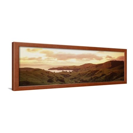 Cormandle Peninsula, New Zealand Framed Print Wall Art