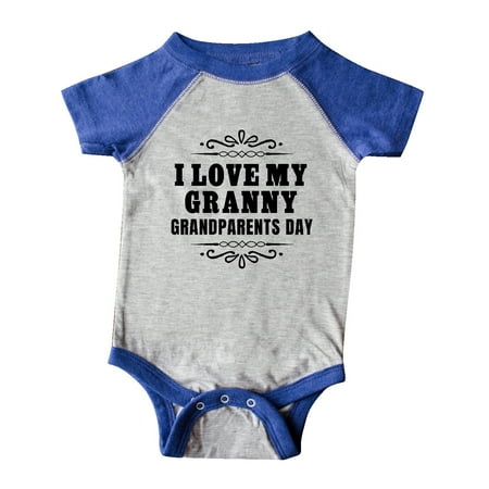 Inktastic Grandparents Day I Love My Granny Gift Baby Boy or Baby Girl Bodysuit