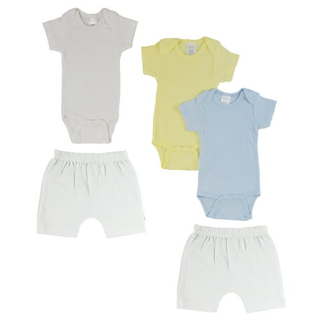 Bambini Mix N Match Short Sleeve Bodysuits & Shorts Outfit Sets 5pc (Baby Boys or Baby Girls Unisex)
Bambini Mix N Match Short Sleeve Bodysuits & Shorts Outfit Sets 5pc (Baby Boys or Baby Girls Unisex)