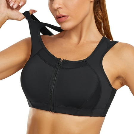 Irisnaya Women s High Impact Sports Bras Racerback Support with Front Closure Full Coverage Yoga Gym Workout Bras Padded(Black Medium)
Irisnaya Women s High Impact Sports Bras Racerback Support with Front Closure Full Coverage Yoga Gym Workout Bras Padded(Black Medium)