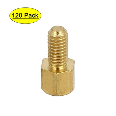 M3x4mm+6mm Male to Female Thread Hexagonal Standoffs Spacers Pillars 120pcs