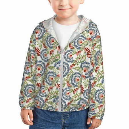 Vsdgher Paisley Floral 5 Kids Sun Protection Hoodie with Zip Rash Guard Tops Children s Long Sleeve Sun Protection Clothing - 4 Years
Vsdgher Paisley Floral 5 Kids Sun Protection Hoodie with Zip Rash Guard Tops Children s Long Sleeve Sun Protection Clothing - 4 Years