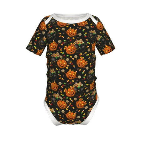 Junzan Spooky Sweets Print Short-Sleeve Baby Climbing Clothes Bodysuits for Infant One-Piece for Baby Boys & Girls Baby Clothes Baby Romper with Snap Closure-9M
Junzan Spooky Sweets Print Short-Sleeve Baby Climbing Clothes Bodysuits for Infant One-Piece for Baby Boys & Girls Baby Clothes Baby Romper with Snap Closure-9M
