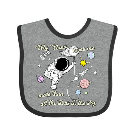 Inktastic My Nana Loves Me Gift Baby Boy or Baby Girl Bib