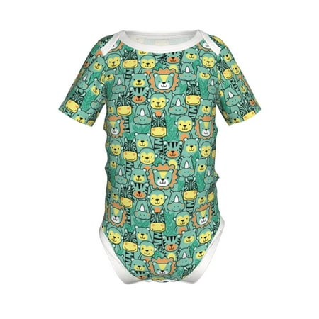Lukts Animals with Leaf Print Baby Short Sleeve Romper Onesie for Newborn Baby Boys and Girls-6 Months
Lukts Animals with Leaf Print Baby Short Sleeve Romper Onesie for Newborn Baby Boys and Girls-6 Months