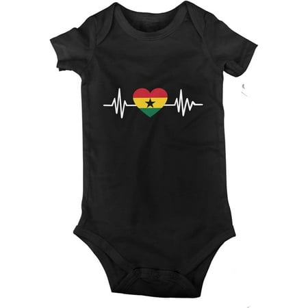 Ghana Flag Heartbeat Baby Jersey Bodysuit Romper Jumpsuit Short Sleeve T-Shirt Playsuit
Ghana Flag Heartbeat Baby Jersey Bodysuit Romper Jumpsuit Short Sleeve T-Shirt Playsuit