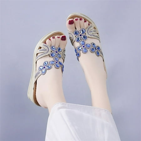 Summer Savings Clearance 2023!AXXD Cute Slippers for Women Crystal Wedges Thick Peep Toe Sandal Slippers Shoes For Girls New Arrival Size 5.5
Summer Savings Clearance 2023!AXXD Cute Slippers for Women Crystal Wedges Thick Peep Toe Sandal Slippers Shoes For Girls New Arrival Size 5.5