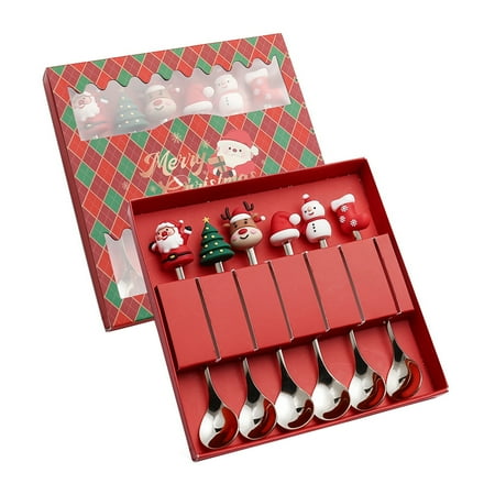 Hzsb Christmas Spoon Cutlery Set Stainless Steel Xmas Dinner Forks Dessert Fruit Ice Cream Tea Cake Forks Doll Tableware Gift Box Christmas Party Supply
Hzsb Christmas Spoon Cutlery Set Stainless Steel Xmas Dinner Forks Dessert Fruit Ice Cream Tea Cake Forks Doll Tableware Gift Box Christmas Party Supply