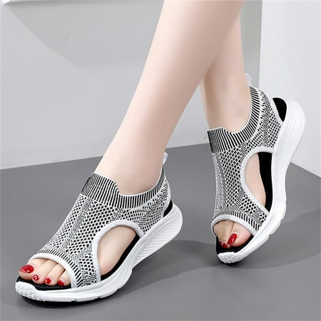 XIAQUJ Women Shoes Sports Sandals Soft Sole Outerwear Fashion Casual Roman Fairy Platform Sandals Sandals for Women Dark Gray 7(38) 
XIAQUJ Women Shoes Sports Sandals Soft Sole Outerwear Fashion Casual Roman Fairy Platform Sandals Sandals for Women Dark Gray 7(38)