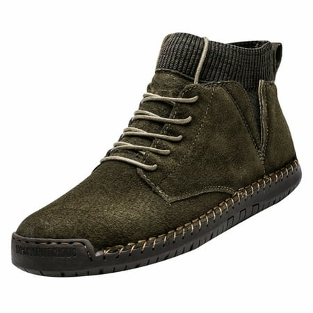 Ankle Boots Breathable Synthetic Leather Non-slip Front Lace up Round Toe Shoes for Men Ankle Boots Boots Synthetic Leather Non-slip Front Lace Up Men Winter Outdoor Comfortable Warm 44
Ankle Boots Breathable Synthetic Leather Non-slip Front Lace up Round Toe Shoes for Men Ankle Boots Boots Synthetic Leather Non-slip Front Lace Up Men Winter Outdoor Comfortable Warm 44