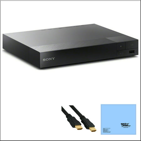 Sony BDP-S6500 4K Upscale 3D Blu-Ray Player + Bundle - Includes 3D Blu-Ray Player, HDMI to HDMI Cable 6' and Beachcamera Microfiber Cleaning Cloth