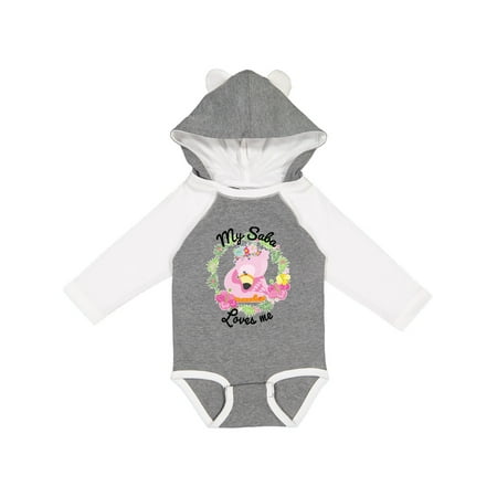 Inktastic Baby Flamingo My Saba Loves Me with Flower Wreath Gift Baby Boy or Baby Girl Long Sleeve Bodysuit
Inktastic Baby Flamingo My Saba Loves Me with Flower Wreath Gift Baby Boy or Baby Girl Long Sleeve Bodysuit