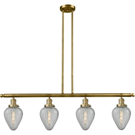 Brushed Brass Tone Island Lighting 52 Wide Clear Crackle Glass Steel/Cast Brass/Glass Medium Base 4 Light Fixture
Brushed Brass Tone Island Lighting 52 Wide Clear Crackle Glass Steel/Cast Brass/Glass Medium Base 4 Light Fixture
