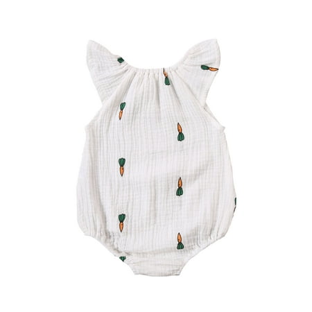 Suefunskry Summer Infant Newborn Baby Girl Romper Cherry Sleeveless Playsuit Round Neck Jumpsuit
Suefunskry Summer Infant Newborn Baby Girl Romper Cherry Sleeveless Playsuit Round Neck Jumpsuit