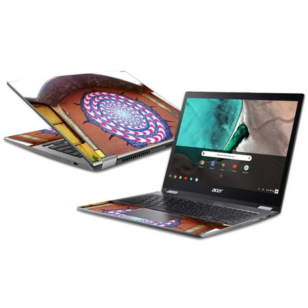 MightySkins Skin for Acer Chromebook 14" CB3-431 - Checkered Horses | Protective, Durable, and Unique Vinyl Decal wrap cover | Easy To Apply, Remove, and Change Styles | Made in the USA
