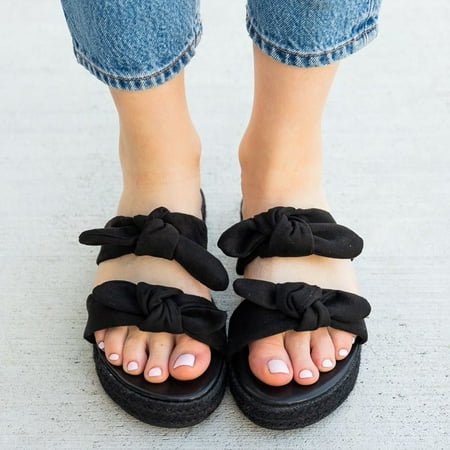 HIBRO Women s Summer Slip-On Bow Flat Beach Open Toe Breathable Sandals Weave Shoes
HIBRO Women s Summer Slip-On Bow Flat Beach Open Toe Breathable Sandals Weave Shoes