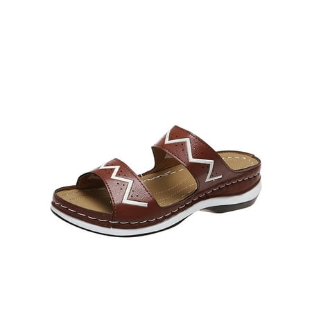 Ferndule Womens Wedges Sandals Summer Open Toe Breathable Beach Sandals Slip-On Casual Shoes Size 5-10
Ferndule Womens Wedges Sandals Summer Open Toe Breathable Beach Sandals Slip-On Casual Shoes Size 5-10