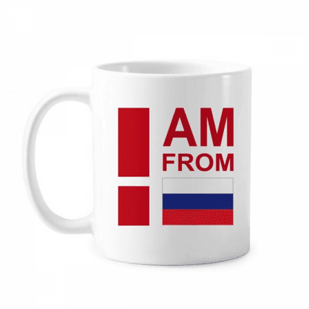 I Am From Russian Federation Mug Pottery Cerac Coffee Porcelain Cup Tableware