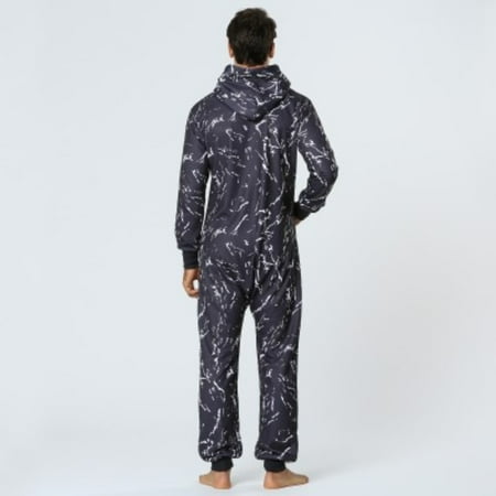 Pajama Sets Loungewear for Men Men s Long Sleeve Soild Color Printed Jumpsuit Zipper Hood Pyjamas Nightwear With Pockets polyester Winter Jackets for Men Black
Pajama Sets Loungewear for Men Men s Long Sleeve Soild Color Printed Jumpsuit Zipper Hood Pyjamas Nightwear With Pockets polyester Winter Jackets for Men Black
