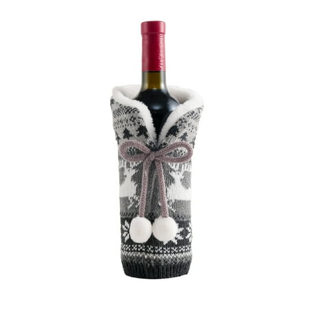 Yesbay Elk Print Wine Bottle Cover Xmas Tree Print Woolen Yarn Knitted Plush Ball Bow Xmas Wine Bottle Bag Festival Supplier
Yesbay Elk Print Wine Bottle Cover Xmas Tree Print Woolen Yarn Knitted Plush Ball Bow Xmas Wine Bottle Bag Festival Supplier