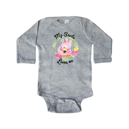 Inktastic Baby Flamingo My Savta Loves Me with Flower Wreath Gift Baby Boy or Baby Girl Long Sleeve Bodysuit
Inktastic Baby Flamingo My Savta Loves Me with Flower Wreath Gift Baby Boy or Baby Girl Long Sleeve Bodysuit