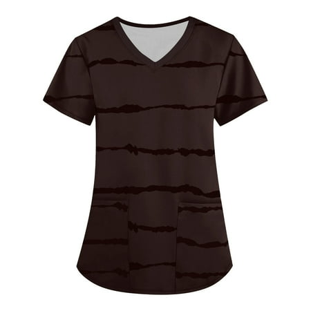 OVTICZA Women s Working Casual Uniform Short Sleeve Holiday Nursing Scrubs Professionals T Shirt V Neck Pockets Scrubs Top Coffee S
OVTICZA Women s Working Casual Uniform Short Sleeve Holiday Nursing Scrubs Professionals T Shirt V Neck Pockets Scrubs Top Coffee S